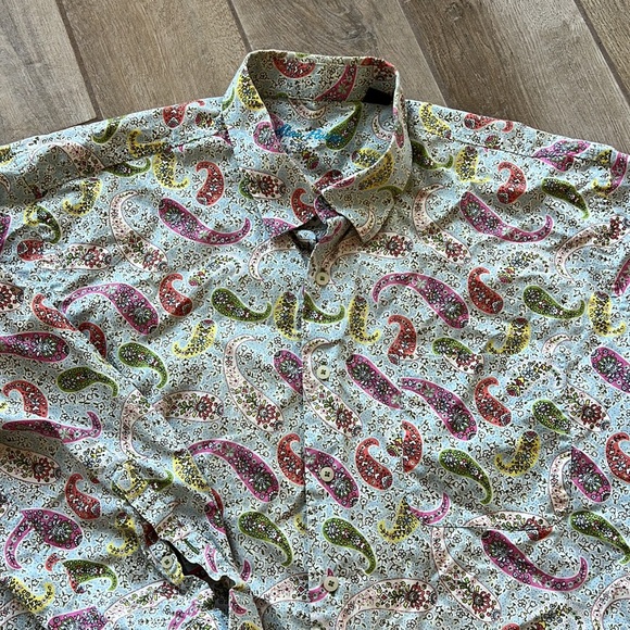 Alan Flusser paisley button down - Picture 3 of 5